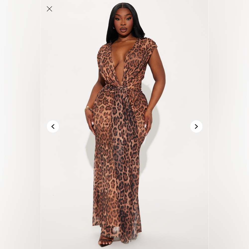 Leopard Print Maxi Dress